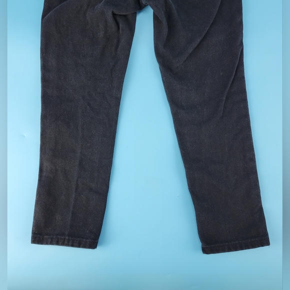 The Childrens Place Boys Size 5 Black Skinny Jeans Adjustable Waist Zip Snap EUC - Picture 6 of 10